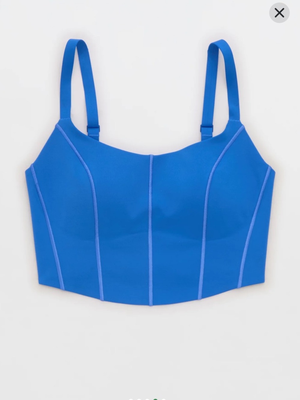 NWT OFFLINE By Aerie Real Me Hold Up! Corset Sports Bra, L